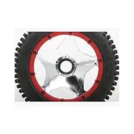HPI Baja 5B 3229 - SUPER STAR WHEEL SHINY CHROME (120x75mm:2pcs).webp