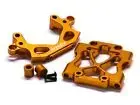 INTEGY CNC ORANGE FRONT BULKHEAD SET FOR HPI BAJA 5B.webp